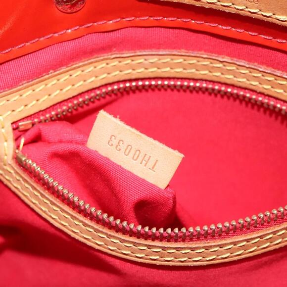 LOUIS VUITTON Monogram Vernis Reade PM Hand Bag Red Rouge M91088 - Picture 13 of 13